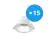 Mehrfachpackung 15x Noxion LED Downlight Apollo 9W 1100lm 60D - 830 Warmweiß | 145mm - Ausschnitt 120mm - UGR 