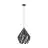Eglo Pendelleuchte Carlton 1 Stahl Schwarz Silber | IP20 - Geeignet für 1x E27 