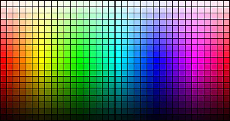 RGB Farbenspektrum 