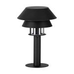 Eglo Lampadaire extérieur Chiappera Acier Noir | 800mm - IP54 - Convient pour 1x E27