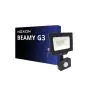 Noxion Projecteur LED Beamy G3.1 Noir 20W 2200lm 100D - 830 Blanc Chaud | IP44 - Détecteur de Mouvement et de Lumière - Symétrique 